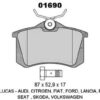 Plaquette Frein Arr PSA / VAG / Renault – Image 2